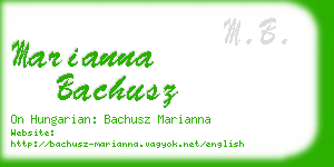 marianna bachusz business card